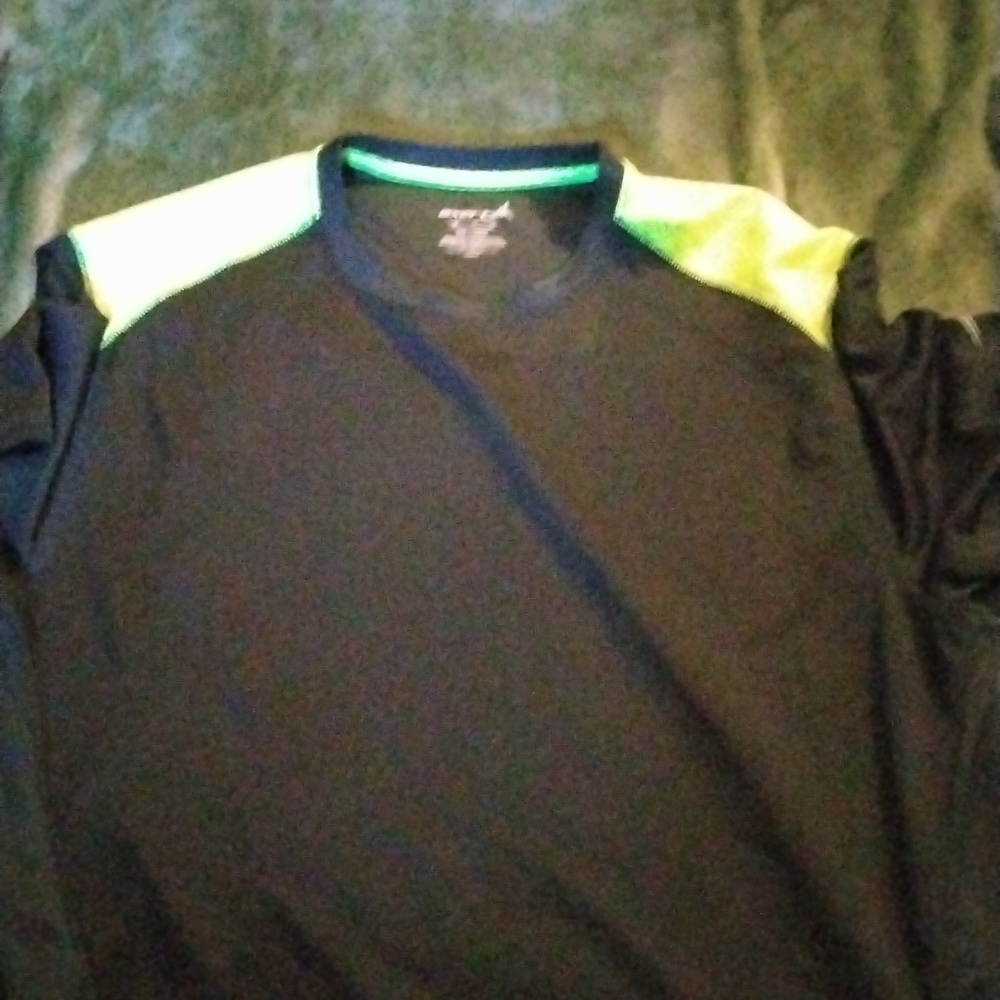 Medium, Expertek, Green and Black, athletic t shirt